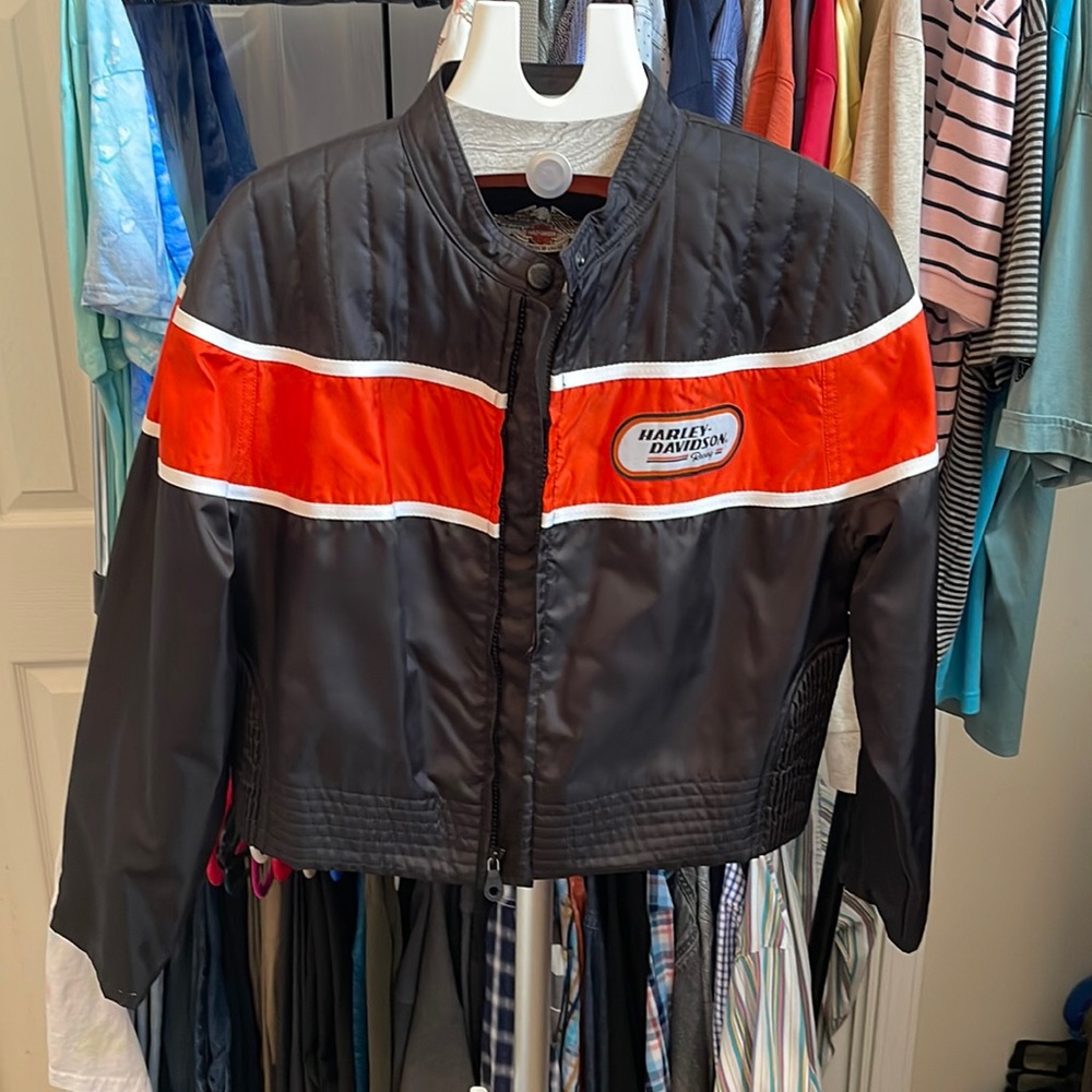 VINTAGE HARLEY DAVIDSON MOTORCYCLE RACING JACKET 🏍️🕶️
